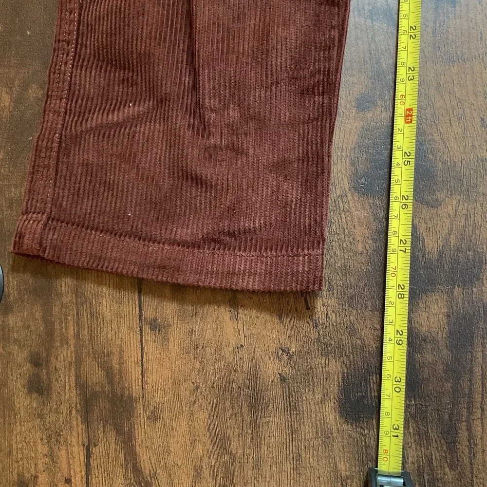 New Men's Corduroy Pull‎ On Pants With Belt Size XS-barnwood Brown-original Use